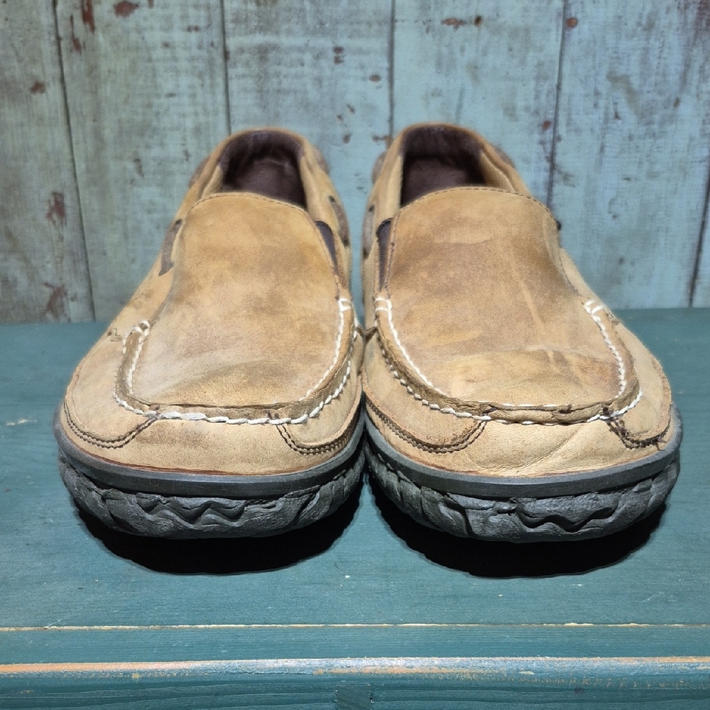 Rocky Men's Tan Slip-On Loafers